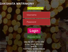 Tablet Screenshot of dakshatamatrimony.com